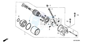 CRF450XD CRF450X Europe Direct - (ED) drawing STARTING MOTOR