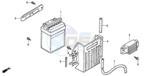 NSR50S drawing BATTERY