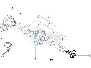 LXV 125 4T E3 drawing Locks