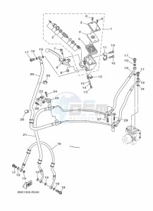 XSR900 MTM850 (BAEE) drawing FRONT MASTER CYLINDER