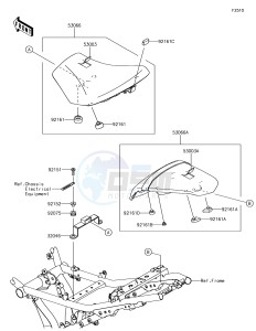 NINJA 650 EX650KHF XX (EU ME A(FRICA) drawing Seat