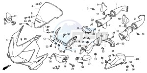 CBR600FS drawing UPPER COWL (2)