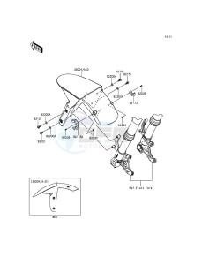 NINJA_ZX-6R_ABS ZX636FFF FR GB XX (EU ME A(FRICA) drawing Front Fender(s)