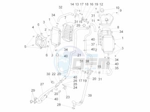 GTV 300 4T 4V ie Touring (NAFTA, APAC) (CN, USA) drawing Cooling system