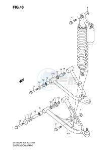 LT-Z400 (E28-E33) drawing SUSPENSION ARM