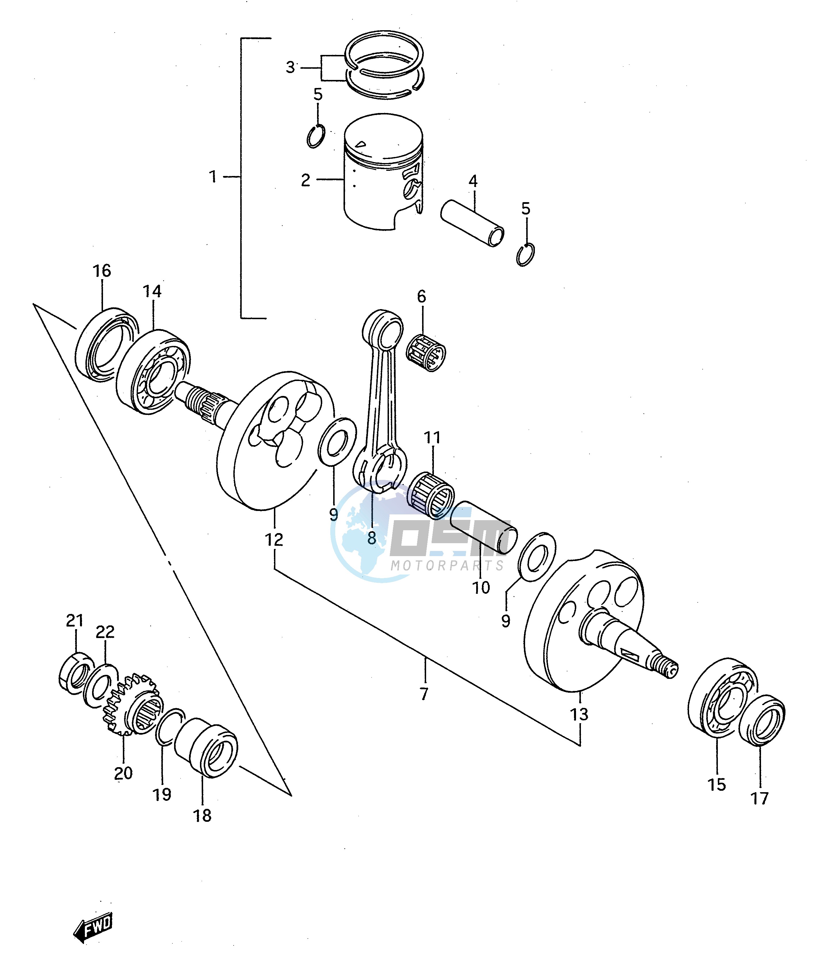 CRANKSHAFT (MODEL G H)