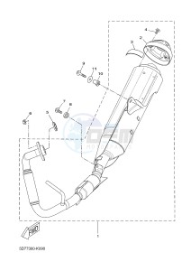 YZF-R125 R125 (5D7J 5D7J 5D7J) drawing EXHAUST