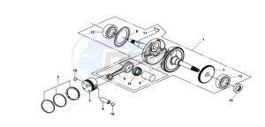 QUAD LANDER 300SL drawing CRANKSHAFT / PISTON / PISTON RING