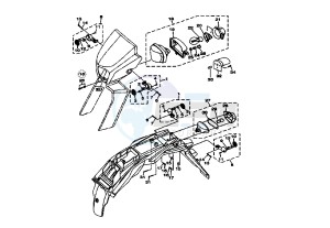 XT R 125 drawing HEADLAMPS- BLINKERS