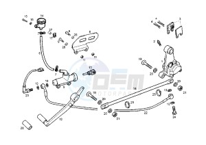 GPR NUDE - 50 cc drawing REAR BRAKE SYSTEM