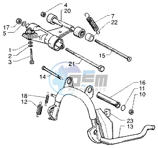 Central Stand - Swinging arm