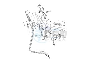 FJR A ABS 1300 drawing STEERING HANDLE - CABLE