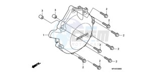 CBF1000TA UK - (E / ABS MKH) drawing A.C. GENERATOR COVER