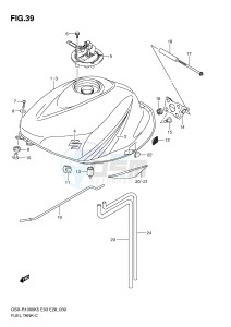 GSX-R1000 (E3-E28) drawing FUEL TANK (MODEL K5)