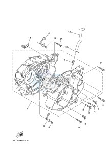 YFM350R YFM350RD RAPTOR 350 (10PA) drawing CRANKCASE