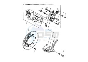 WR F 250 drawing FRONT BRAKE CALIPER