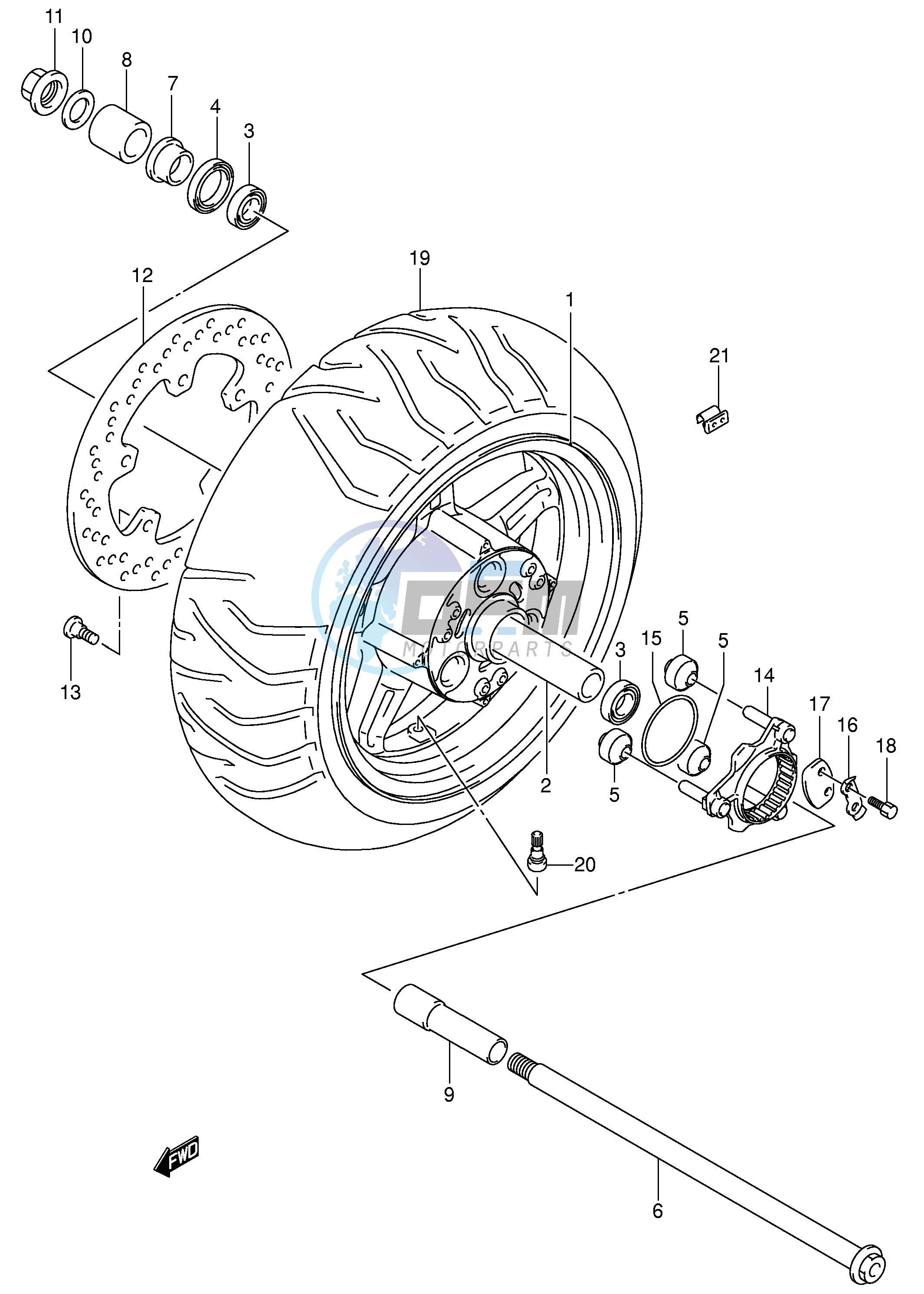 REAR WHEEL (AN650K4 K5)