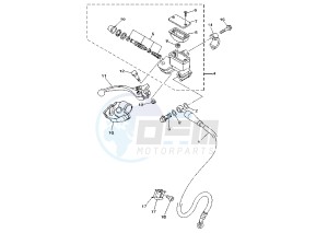 YZ F 250 drawing FRONT MASTER CYLINDER