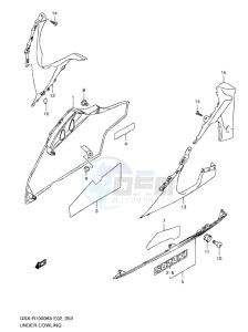 GSX-R1000 drawing UNDER COWLING (MODEL K9)