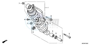 NT700VAB drawing REAR CUSHION