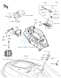 JET SKI ULTRA 310LX JT1500MEF EU drawing Meters