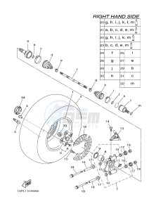 YFM700FWAD YFM7FGPSED GRIZZLY 700 EPS SPECIAL EDITION (1HPV 1HPX) drawing REAR WHEEL 2