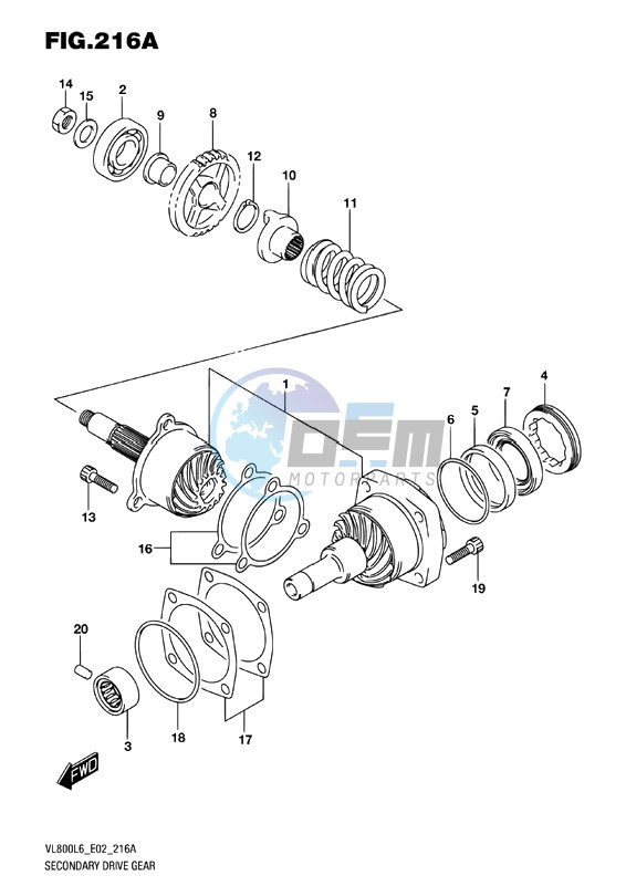 SECONDARY DRIVE GEAR