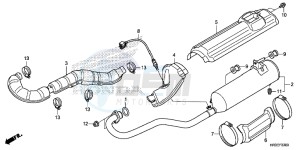 TRX420FA2F TRX420 Europe Direct - (ED) drawing EXHAUST MUFFLER