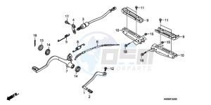 TRX250TEA Australia - (U / EC) drawing PEDAL/STEP