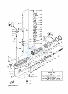 E60HMHDX drawing LOWER-CASING-x-DRIVE-1