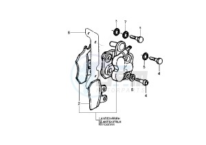 X9 200 drawing Brake caliper