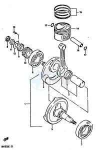 DR125S (E2) drawing CRANKSHAFT