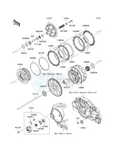 VN 1700 B [VULCAN 1700 VOYAGER ABS] (9FA) B9FA drawing CLUTCH