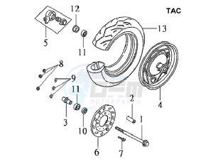 DD50 drawing FRONT WHEEL