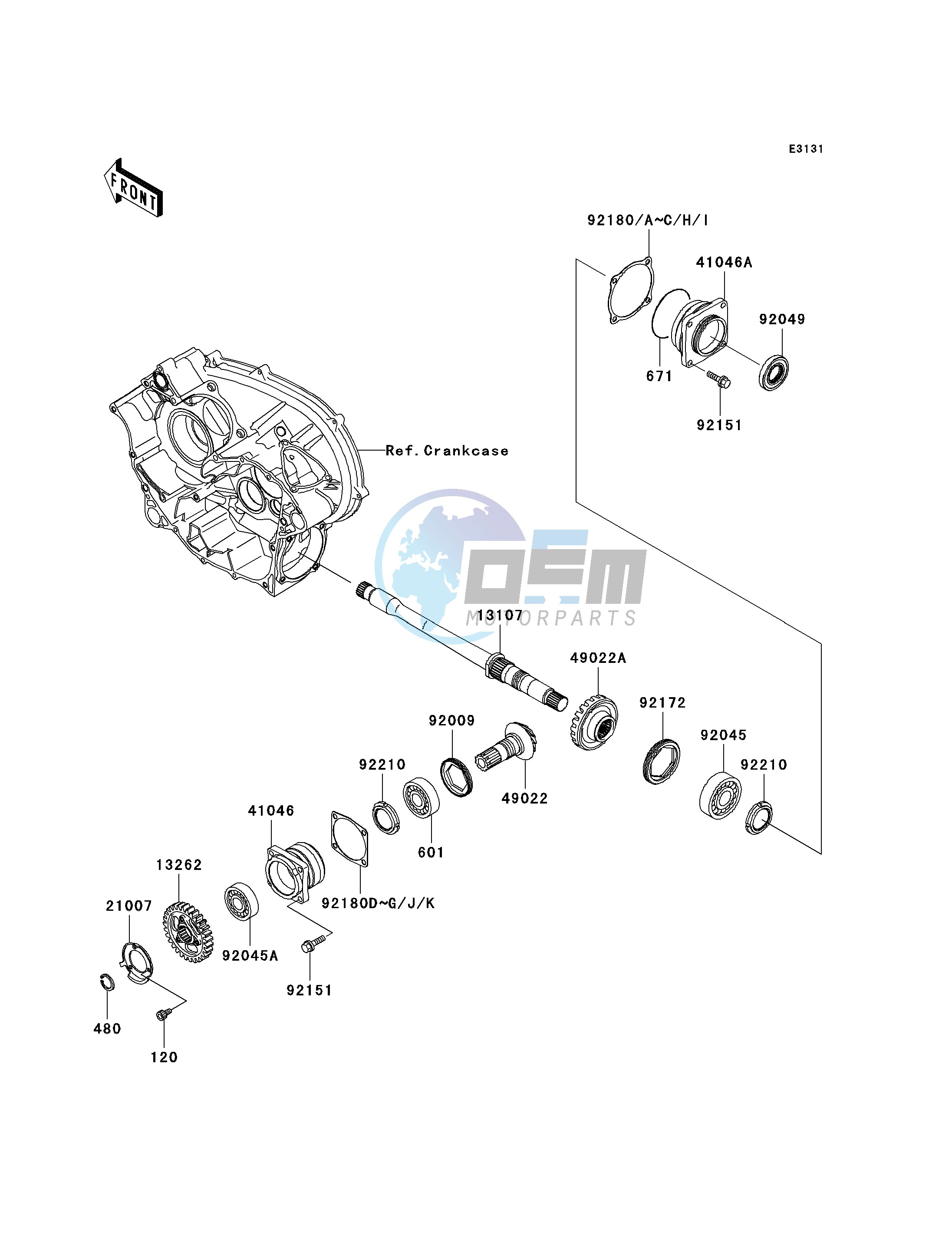 FRONT BEVEL GEAR