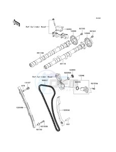 ZX 1400 A [NINJA ZX-14] (A6F-A7FA) A7F drawing CAMSHAFT-- S- -_TENSIONER