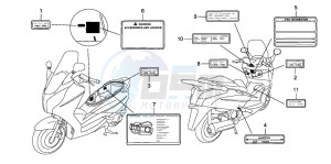 FES125 S-WING drawing CAUTION LABEL (FES1257/A7)(FES1507/A7)