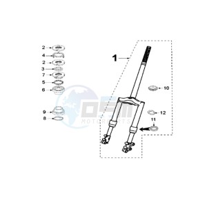 VIVA 2 CO drawing FRONT FORK / STEERINGHEAD