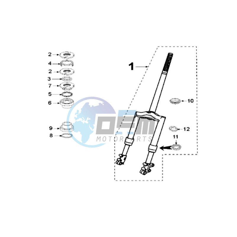 FRONT FORK / STEERINGHEAD