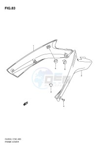 DL650 (E2) V-Strom drawing FRAME COVER