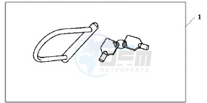 NC700SAD NC700S ABS 2ED - (2ED) drawing U LOCK