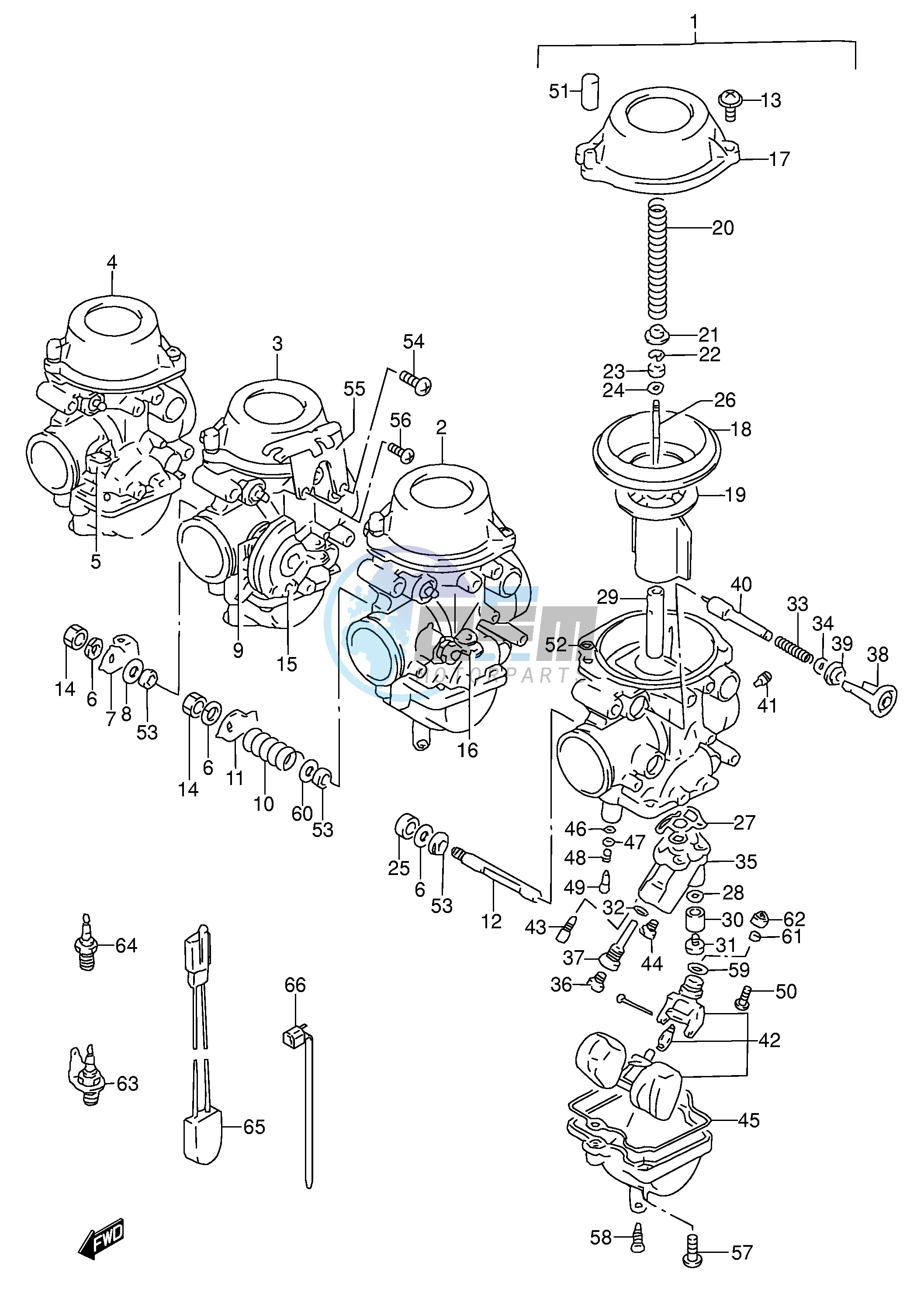 CARBURETOR (MODEL S V E18)