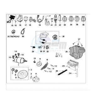 CITYSTAR 125 LC drawing ELECTRIC PART