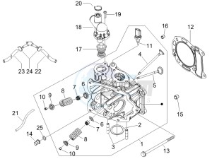 Granturismo 200 L USA drawing Head unit - Valve