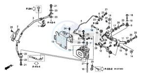 CBR600RA9 Europe Direct - (ED / ABS) drawing REAR VALVE UNIT (CBR600RA)