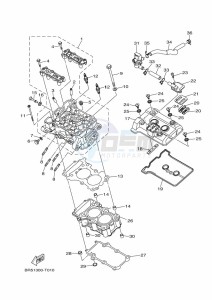 YZF320-A YZF-R3 (B7P3) drawing CYLINDER HEAD