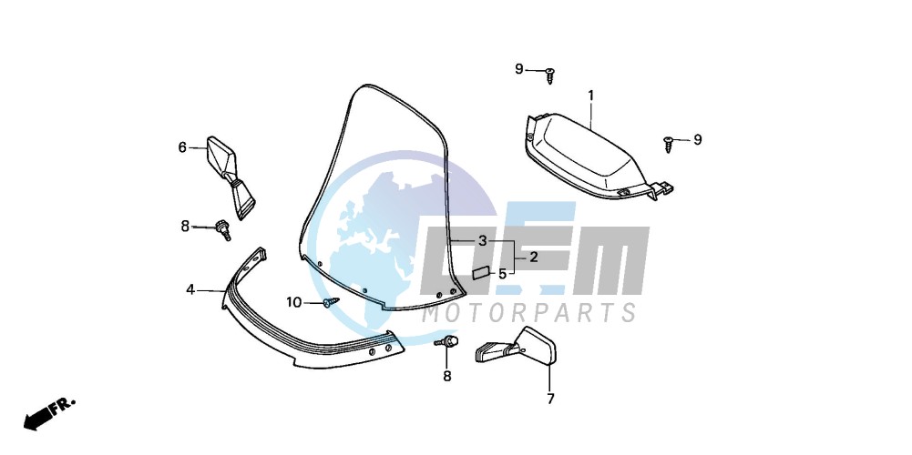 METER VISOR/WIND SCREEN