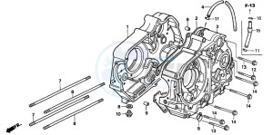 XR70R drawing CRANKCASE