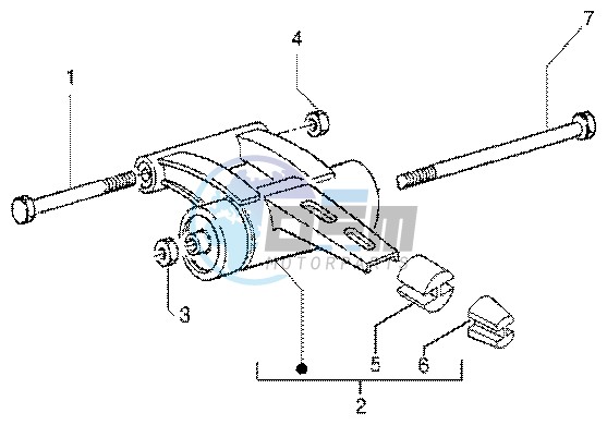 Swinging arm