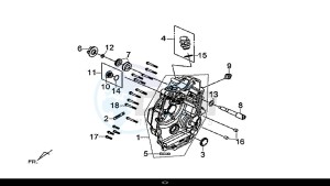 MAXSYM 600 I ABS EXECUTIVE (LX60A4-EU) (E4) (L7-M0) drawing R. CRANK CASE COVER